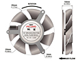 PLD05010B-I Series Type I Frameless Fans - 2