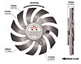 PLD08010B-A Series Type A Frameless Fans - 2