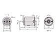 PTRS-260SA Carbon Brushed Direct Current (DC) Micro Motors - 2