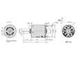 PTRS-360SA Carbon Brushed Direct Current (DC) Micro Motors - 2