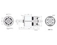 PTRS-755SH Carbon Brushed Direct Current (DC) Micro Motors - 2