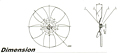 260mm Metal Fan Dimension