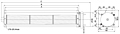 DC Cross Flow Fan JQD-043A Series - Dimensions