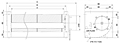 DC Cross Flow Fan JED-060A Series - Dimensions