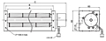 EC Crossflow Fan JET-040A Series - Dimensions