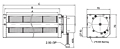 EC Cross Flow Fan JET-050A Series - Dimensions