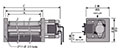 JE-040A Series Alternating Current (AC) Cross Flow Fans - 2