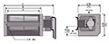 JE-050A Series Alternating Current (AC) Cross Flow Fans - 2