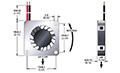 0.14 Cubic Feet Per Minute (ft³/min) Airflow (P) Micro Blower - Dimensional Drawing