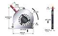 1.04 Cubic Feet Per Minute (ft³/min) Airflow (P) Micro Blower - Dimensional Drawing