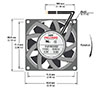 RJ8038 EC Series Axial Fans - Diagram Front View