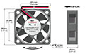 5015-7 Series Brushless Direct Current (DC) Axial Fans - 3