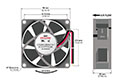 7025-7 Series Brushless Direct Current (DC) Axial Fans - 3