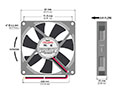 8015-7 Series Brushless Direct Current (DC) Axial Fans - 3