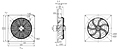 FZ500B Dimensions